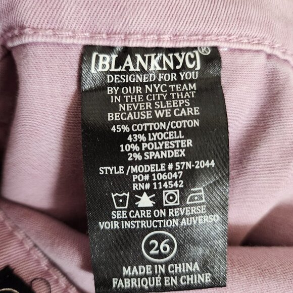 Blank NYC / Moto Utility Jeans / Lilac / Size 26 - Picture 7 of 8